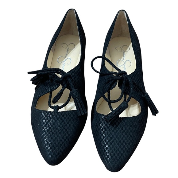 Jessica Simpson Snake Print Tassel Flats - Picture 6 of 6